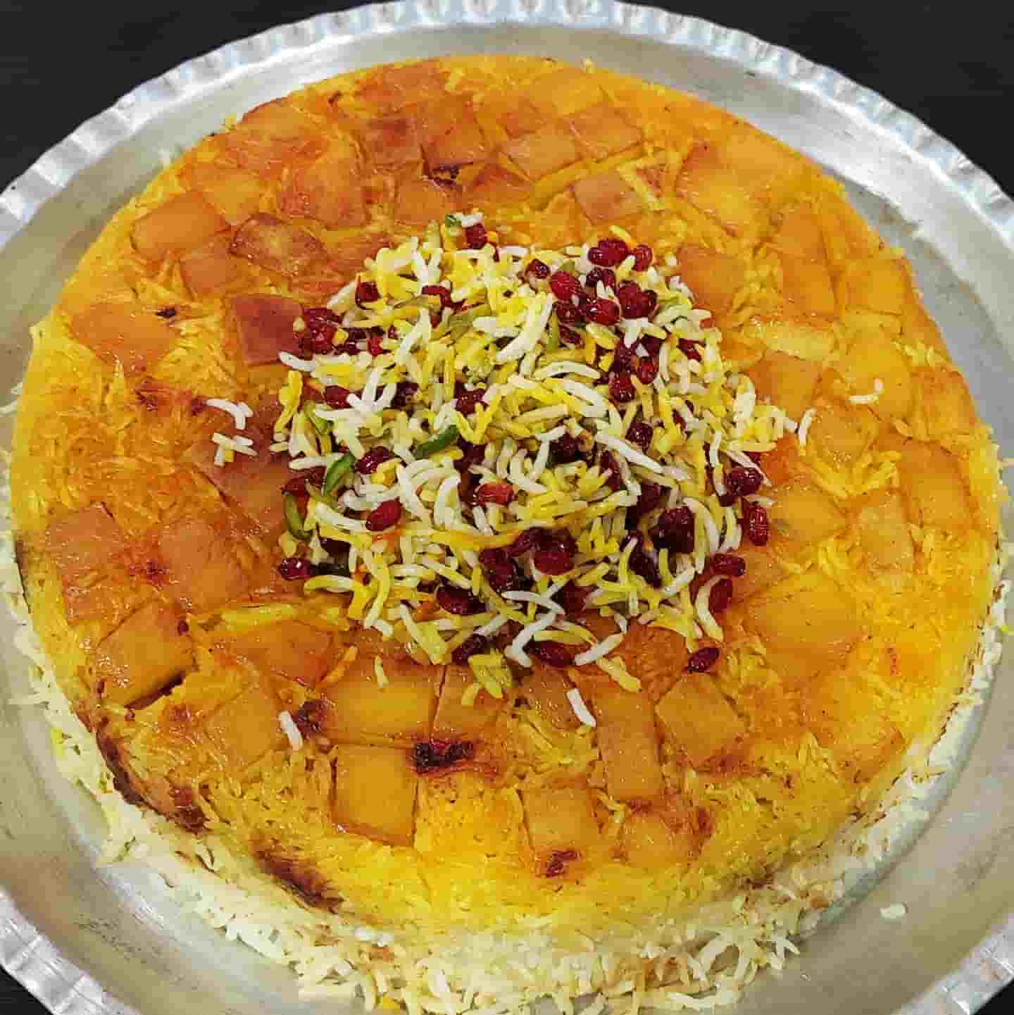 طرز تهیه ته چین مرغ و قارچ با پلوپز