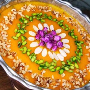 طرز تهیه کاچی زعفرانی ساده و خوشمزه