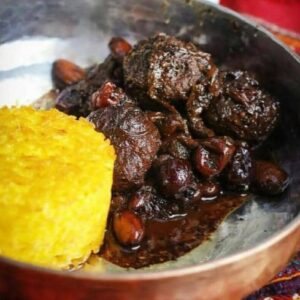 طرز تهیه خورش عناب و بادام خوشمزه
