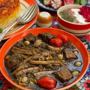 طرز تهیه خورش کنگر با آبغوره و گوشت