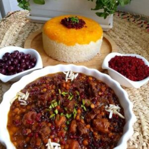 طرز تهیه خورش زرشک و آلو