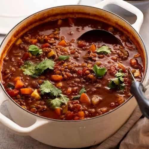 طرز تهیه عدسی با مرغ لعاب دار + ادویه جات مخصوص