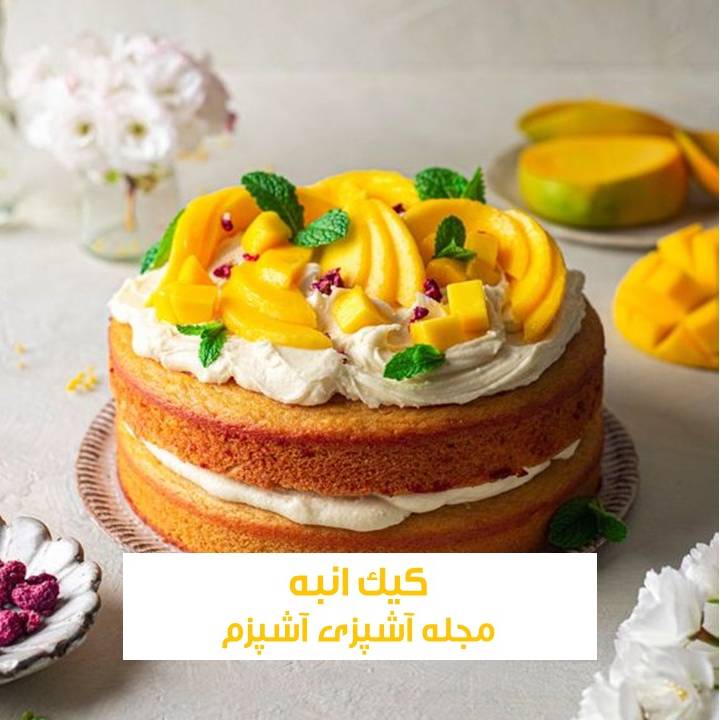طرز تهیه کیک انبه بدون فر با بستنی وانیلی خوش طعم طرز تهیه کیک انبه بدون فر با بستنی وانیلی خوش طعم