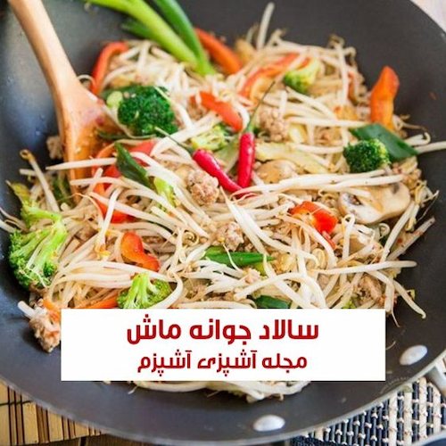 طرز تهیه سالاد جوانه ماش خوشمزه و رژیمی با طعم عالی