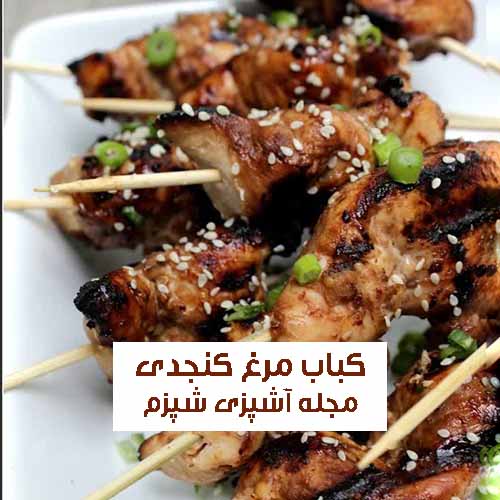طرز تهیه کباب مرغ کنجدی با سینه مرغ برای 2 نفر ساده و فوری با نکات مهم